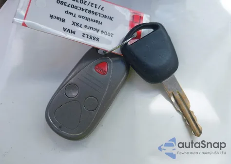 2004 Acura Tsx from USA, damaged, VIN JH4CL96824C007380